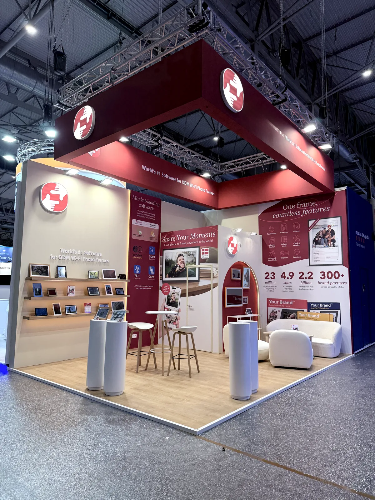 Stand de feria de gran formato montado por ROCMA